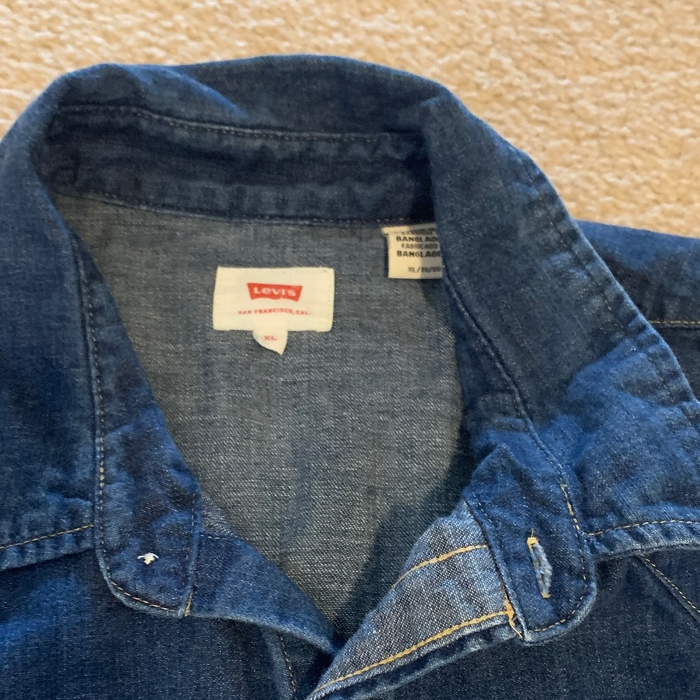 Levi's Dark Blue Denim Shirt